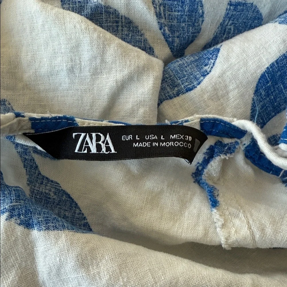 Zara Light Blue Relaxed Fit Jeans